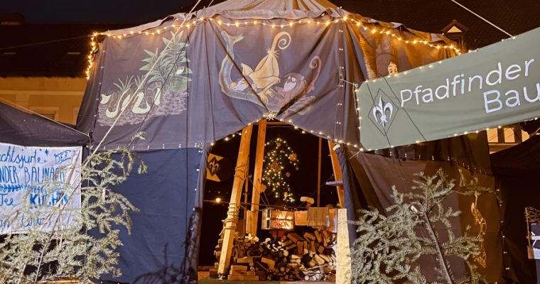 Zeltcafé auf dem Baunacher Weihnachtsmarkt